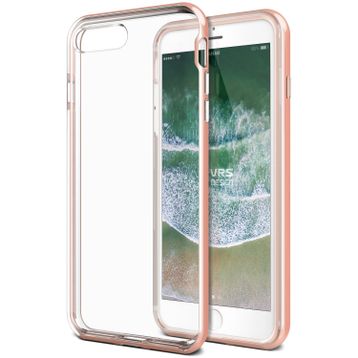 Vrs Design iPhone 8 Plus 7 Plus Metallic Black New Crystal Bumper Kılıf