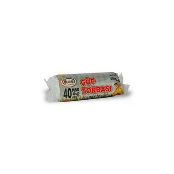 Vural Plastik 40 Adet 40x50 cm Şeffaf Mini Boy Çöp Torbası