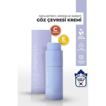 Vvbetter Firming Eye Cream Göz Altı Nemlendirici 8 Tip Peptid Kore 30 ml Kırışıklık Karşıtı Göz Çevresi Kremi