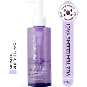 Vvbetter Gentle Deep Cleansing Oil Siyah Nokta Karşıtı 20 Tip Bitkisel Yağ Kore 200 ml Makyaj Temizleme Yağı
