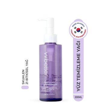 Vvbetter Gentle Deep Cleansing Oil Siyah Nokta Karşıtı 20 Tip Bitkisel Yağ Kore 200 ml Makyaj Temizleme Yağı