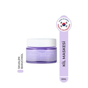 Vvbetter Gentle Purifying Mud Mask 8 Tip Peptid ve Bakuchiol Kore 60 ml Canlandırıcı ve Arındırıcı Kil Maskesi