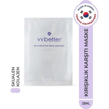 Vvbetter Rejuvenating Squalane Mask Centella Asiatica Madecassoside Hyaluronic Acid Kore 28 ml Yüz Maske