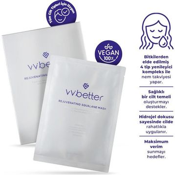 Vvbetter Rejuvenating Squalane Mask Centella Asiatica Madecassoside Hyaluronic Acid Kore 5'li Yüz Maskesi