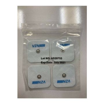 VZN Yapışkanlı 5 x 5 4’lü Paket Tens Elektrodu Pedi