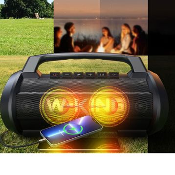 W-King D10 Siyah Bluetooth Hoparlör
