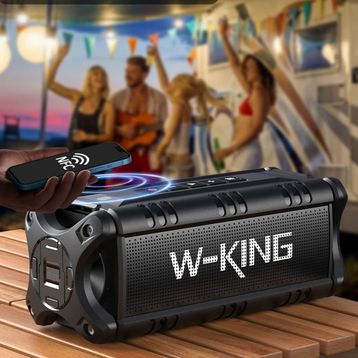 W-King D8-1 Ultra Bass Boombox 90 W Siyah Bluetooth Hoparlör