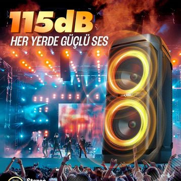 W-King T11 Siyah 100 W Bluetooth Hoparlör