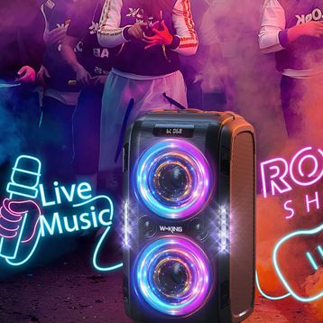 W-King T9 Pro Siyah Bluetooth Hoparlör