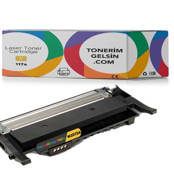 W2072A 117A HP Sarı Cipsiz Muadil Toner