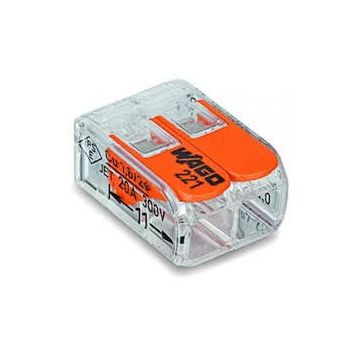 Wago 221-412 2x4 mm Tırnaklı Buat Klemensi