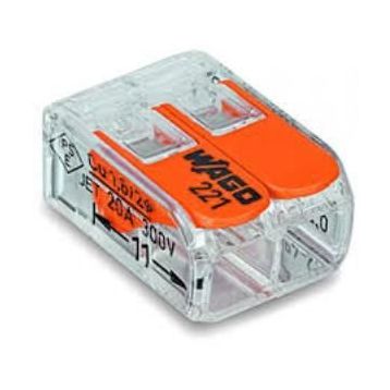 Wago 221-412 2x4 mm Tırnaklı Buat Klemensi