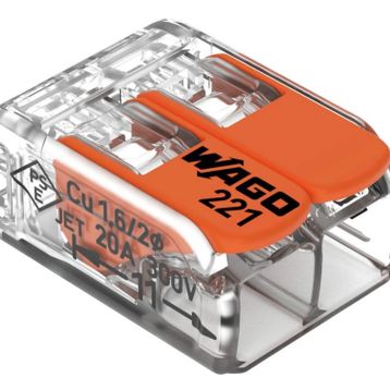 Wago 221-412 2x4 mm2 Buat ve Çok Amaçlı Klemens