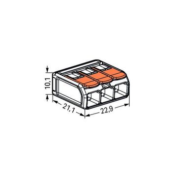 Wago 221-613 30 Adet 6 mm2 Buat ve Çok Amaçlı Klemens