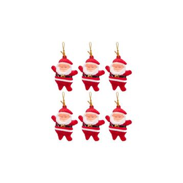 Waldern Noel Baba 6'lı Yılbaşı Çam Ağacı Süsü