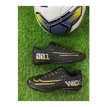 Walked MDS001 Siyah Altın Erkek Halı Saha Futbol Ayakkabısı