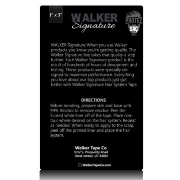 Walker Tape Walker Signature Tape Düz 1x3'' 2.5x7.5 cm 36 Adet Protez Saç Bandı