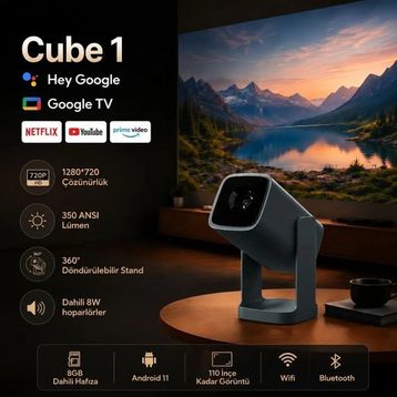 Wanbo Cube 1 Pro Projeksiyon Cihazı
