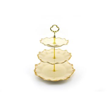 Wanelli 17674-13G Golden Rey 32 cm 3 Katlı Kurabiyelik