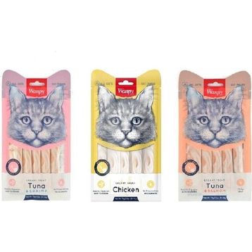 Wanpy 3 Çeşit Karma 3x14 gr Kedi Ödül Maması