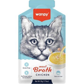 Wanpy 50 gr Kediler için Tavuk Eti Çorbası