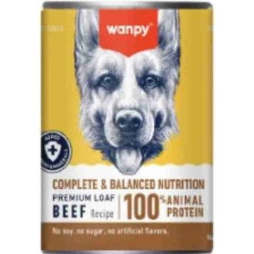Wanpy Biftekli Tahılsız 375 gr Köpek Konservesi