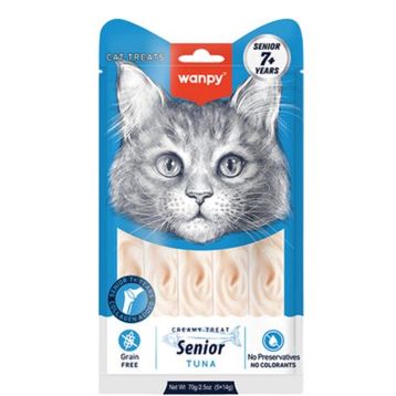 Wanpy Creamy Treat 5x14 gr Ton Balıklı +7 Yaş Kedi Krema Ödül Maması