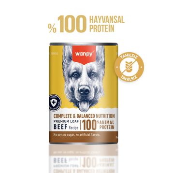 Wanpy Sığır Etli Ezme 375 gr Köpek Konservesi