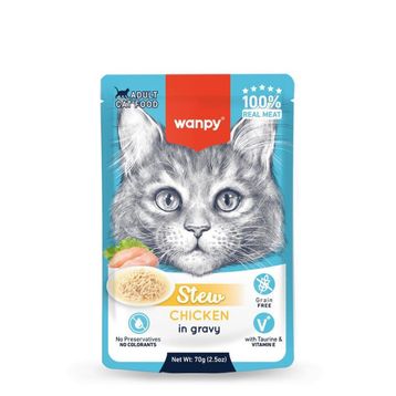 Wanpy Stew Pouch Tavuklu 70 gr Yaş Kedi Maması