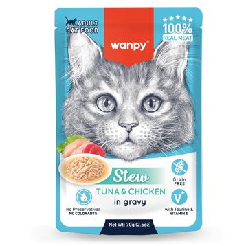 Wanpy Stew Pouch Tavuklu 70 gr Yaş Kedi Maması