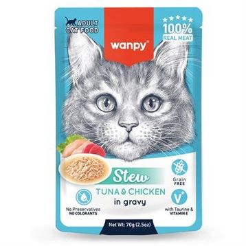 Wanpy Stew Pouch Tavuklu 70 gr Yaş Kedi Maması