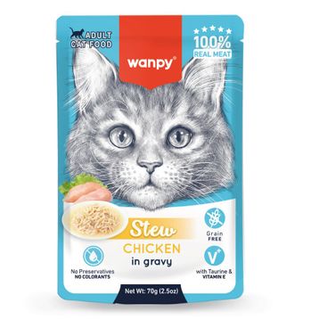 Wanpy Stew Pouch Tavuklu 70 gr Yaş Kedi Maması