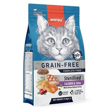Wanpy Tahılsız Somon&Tuna Kısırlaştırılmış 1.5 kg Kedi Maması