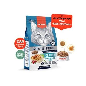 Wanpy Tahılsız Tavuklu 1.5 kg Yetişkin Kuru Kedi Maması