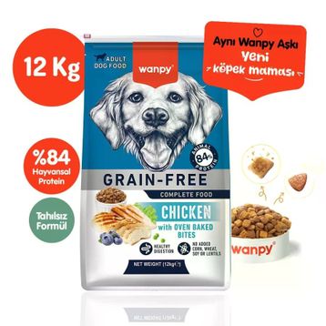Wanpy Tahılsız Tavuklu 12 kg Yetişkin Köpek Maması