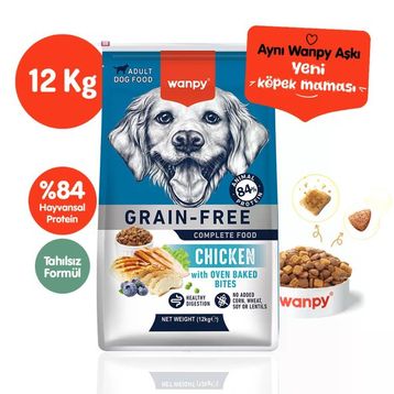 Wanpy Tahılsız Tavuklu 12 kg Yetişkin Köpek Maması