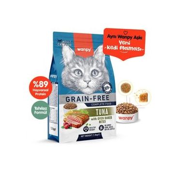 Wanpy Tahılsız Ton Balıklı 1.5 kg Yetişkin Kuru Kedi Maması