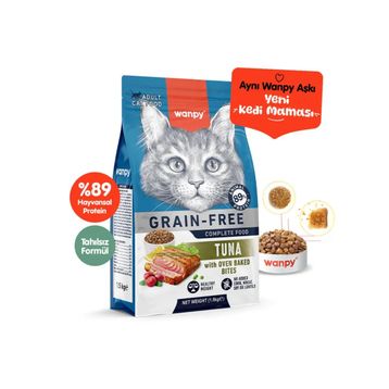 Wanpy Tahılsız Ton Balıklı 1.5 kg Yetişkin Kuru Kedi Maması