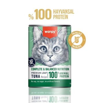 Wanpy Ton Balıklı Ezme 375 gr Kedi Konservesi