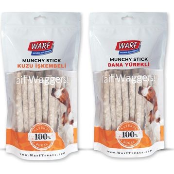 Warf Munchy 400 gr Dana Yürekli + 400 gr Kuzu İşkembeli Stick