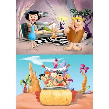 Warner Bros Taş Devri - Puzzle (Yapboz) 2'si 1 arada (35+60 Parça