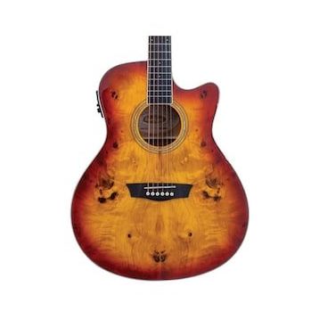 Washburn Deep Forest Burl Ace Amber Fade Elektro Akustik Gitar