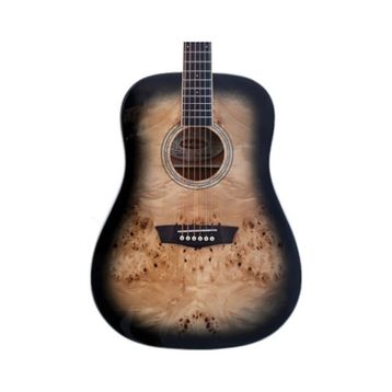Washburn Deep Forest Burl Black Fade Akustik Gitar