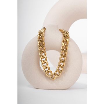 WATCHOFROYAL Chain Bangle Gold Çelik Bileklik