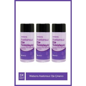 Watsons 3x150 ml Asetonsuz Oje Çıkarıcı