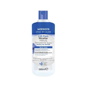 Watsons Çift Fazlı Micellar Su 390 ml Makyaj Temizleyici