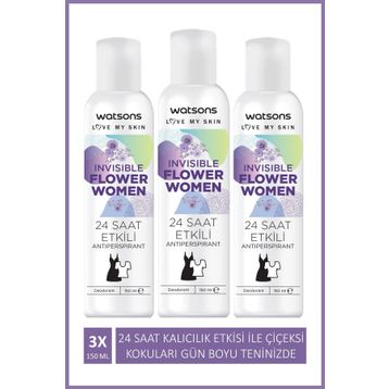 Watsons Invisible Flower 150 ml Kadın Sprey Deodorant