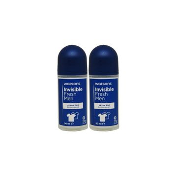 Watsons Invisible Fresh Men 50 ml Roll On