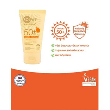 Watsons Solait Yaşlanma Karşıtı SPF 50+ 50 ml Güneş Kremi