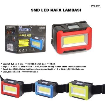 Watton WT-071 Pilli Siyah Kafa Lambası